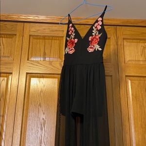 Black and Roses Romper